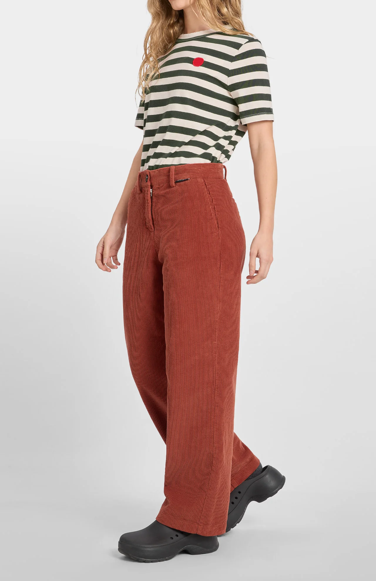 Arlet Corduroy Trousers Red Clay - Image 3