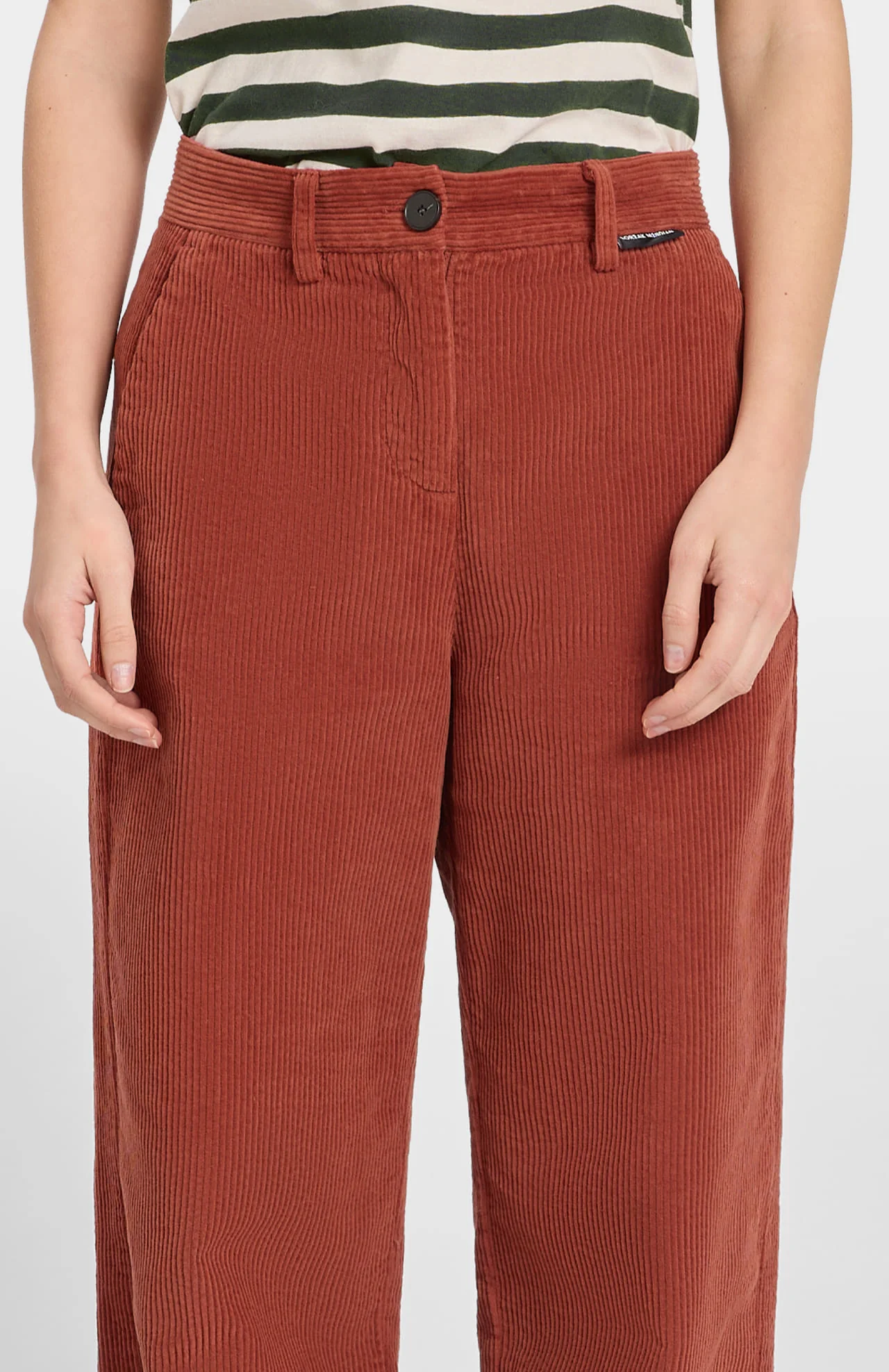 Arlet Corduroy Trousers Red Clay - Image 5