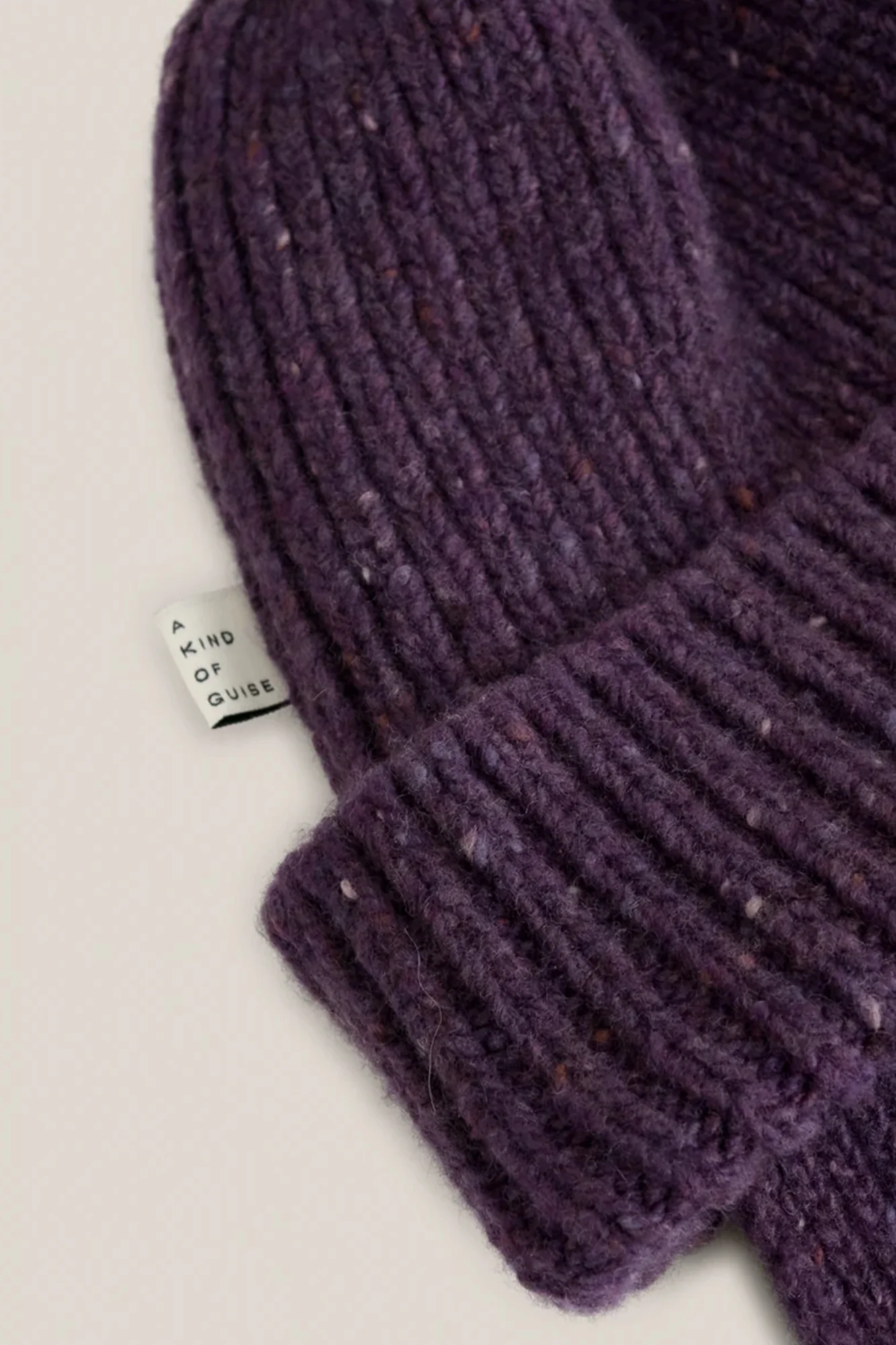 Baasan Hat & Scarf Mulberry - Image 3
