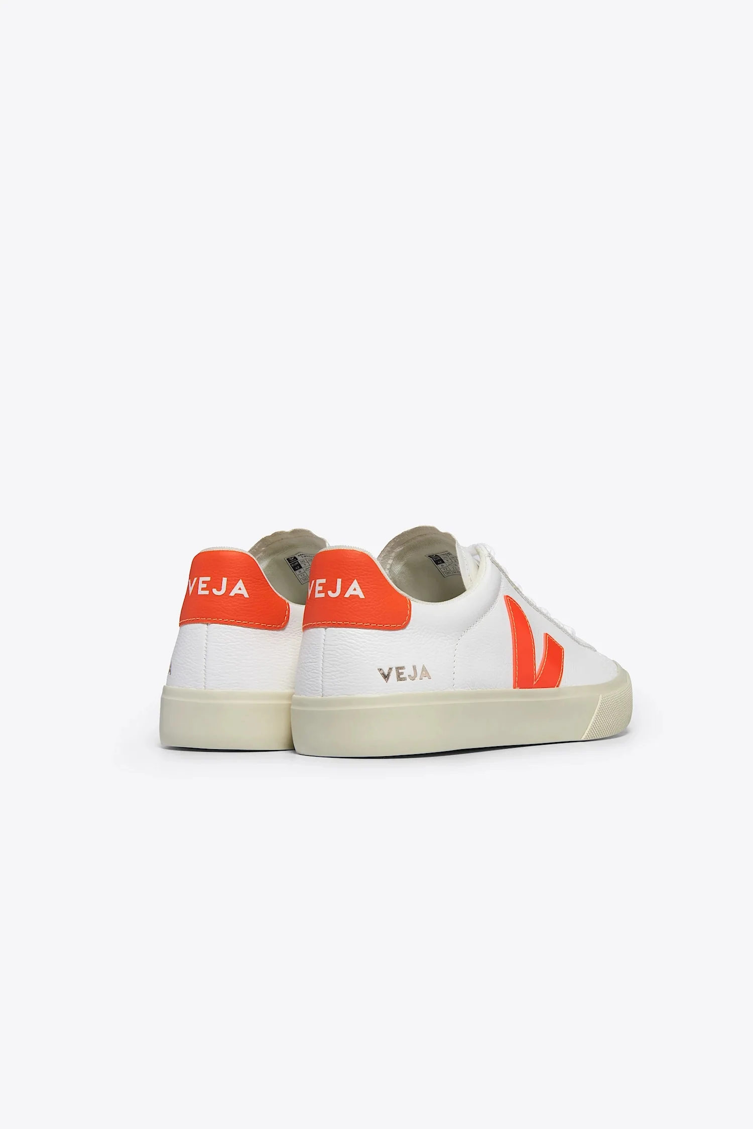 Campo Leather White Orange Fluo Man - Image 3