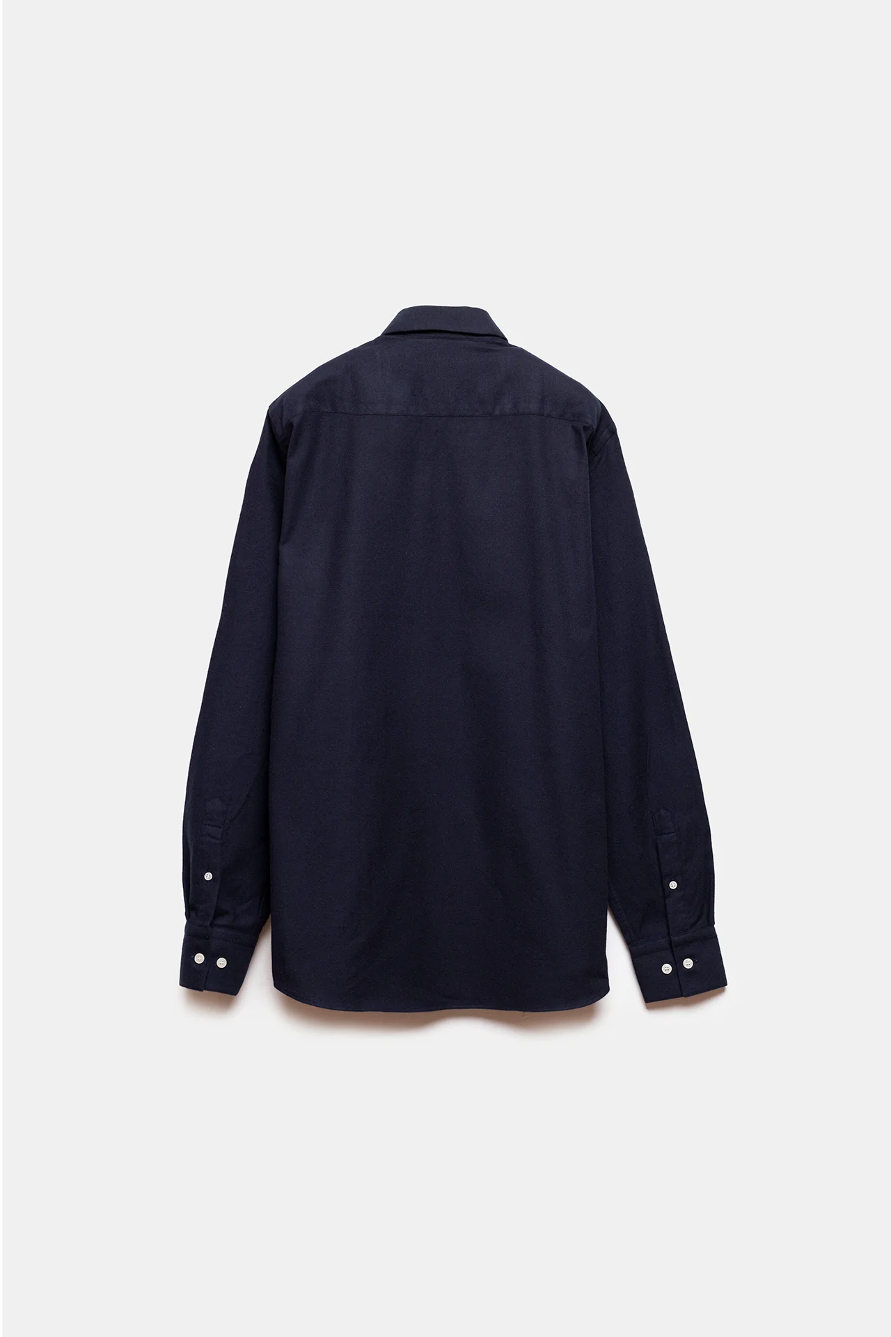 Deguay Flannel Shirt Navy - Image 3