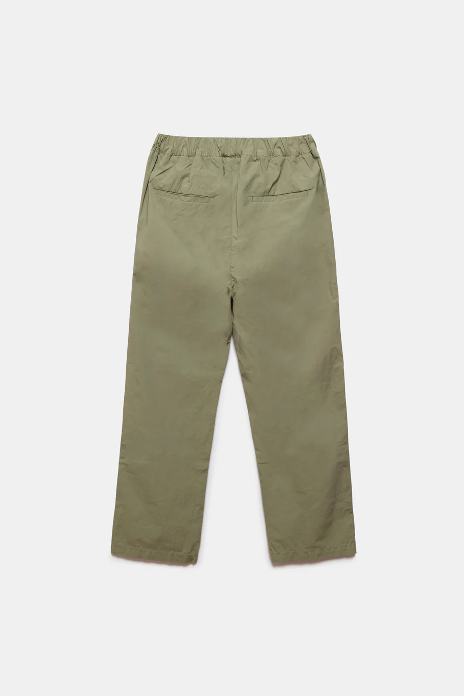 Ellis Poplin Trousers Olive Green - Image 3