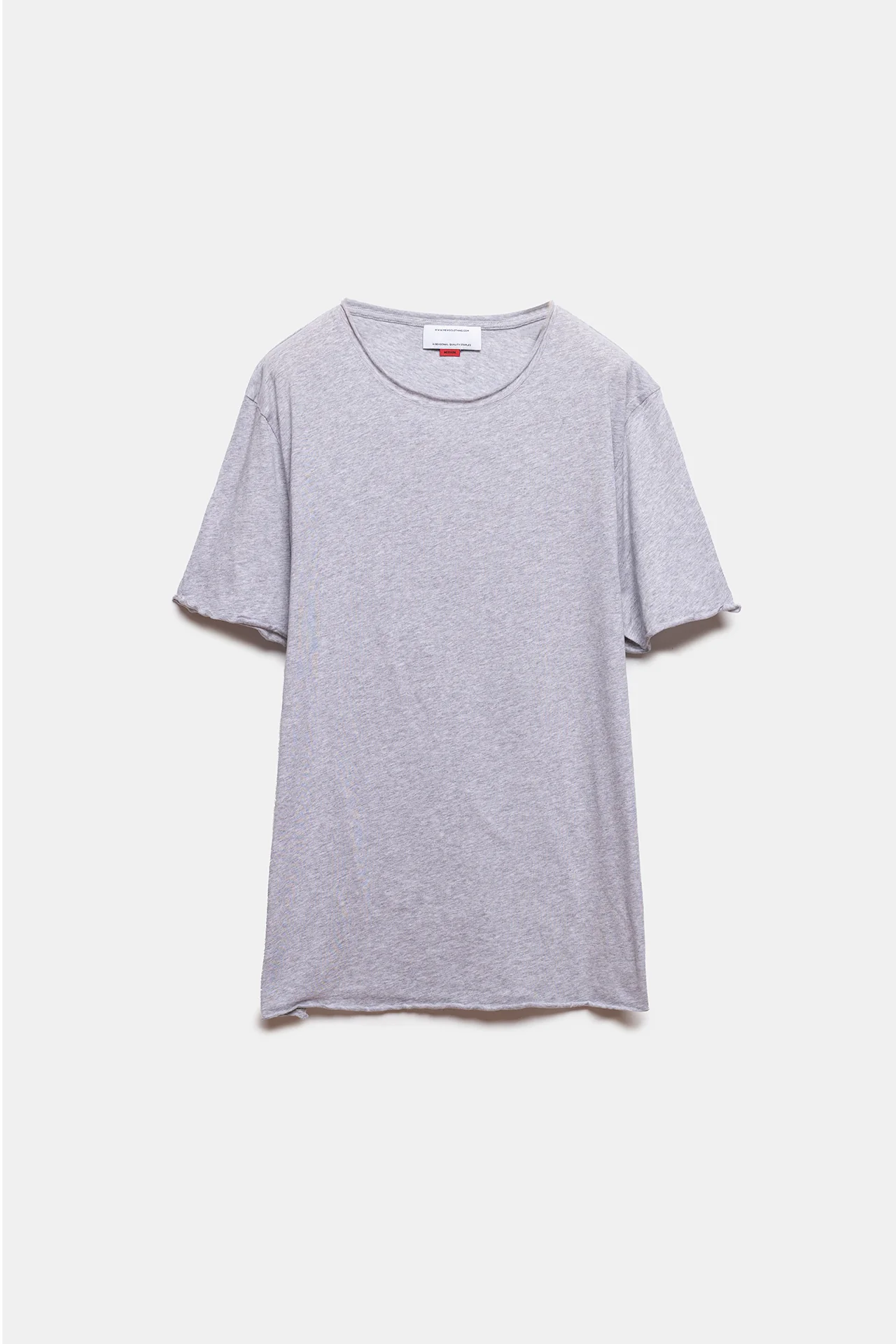 Ferat Roll Neck T-shirt Grey Melange