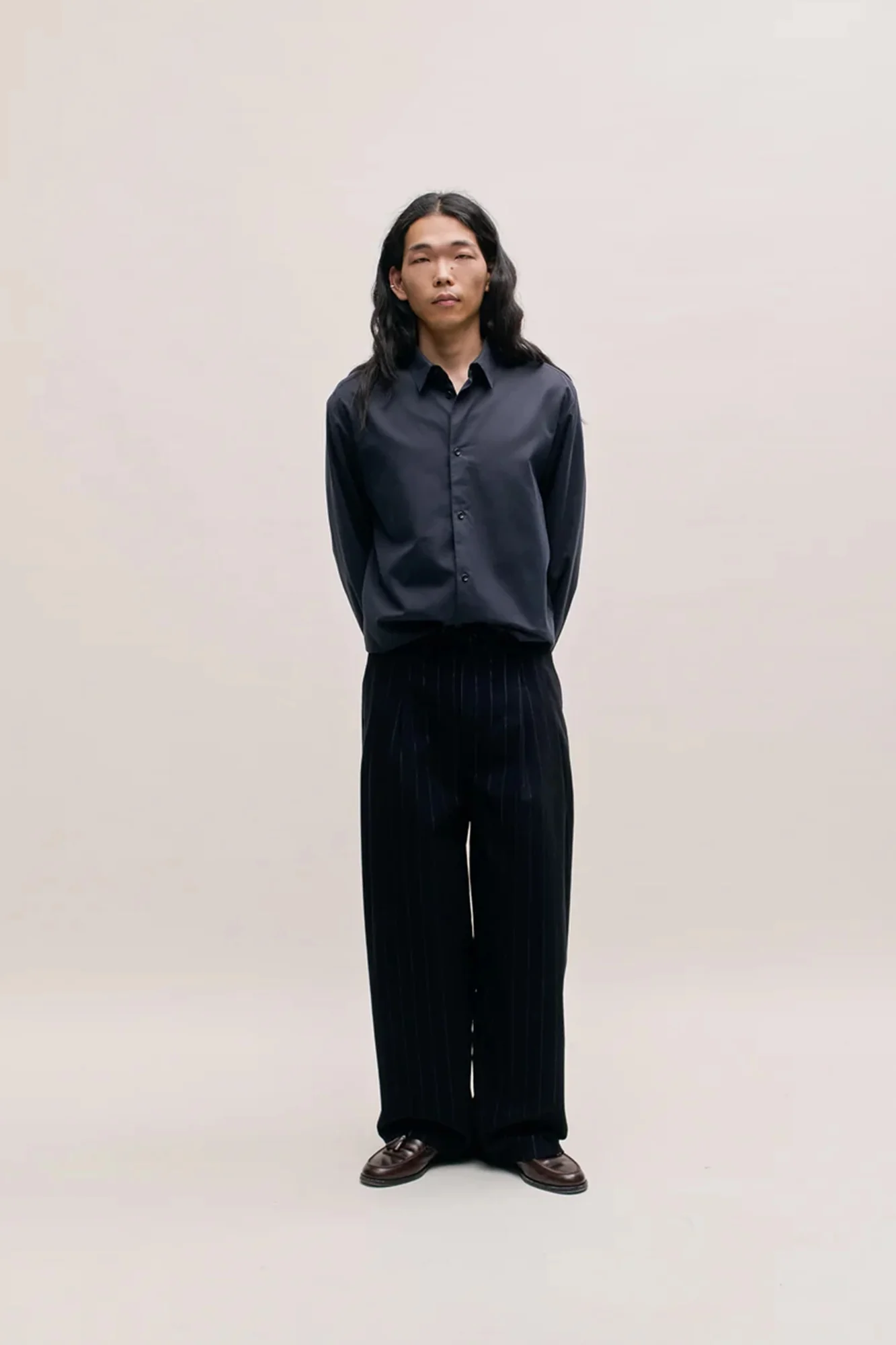 Fulvio Shirt Navy Twill - Image 3