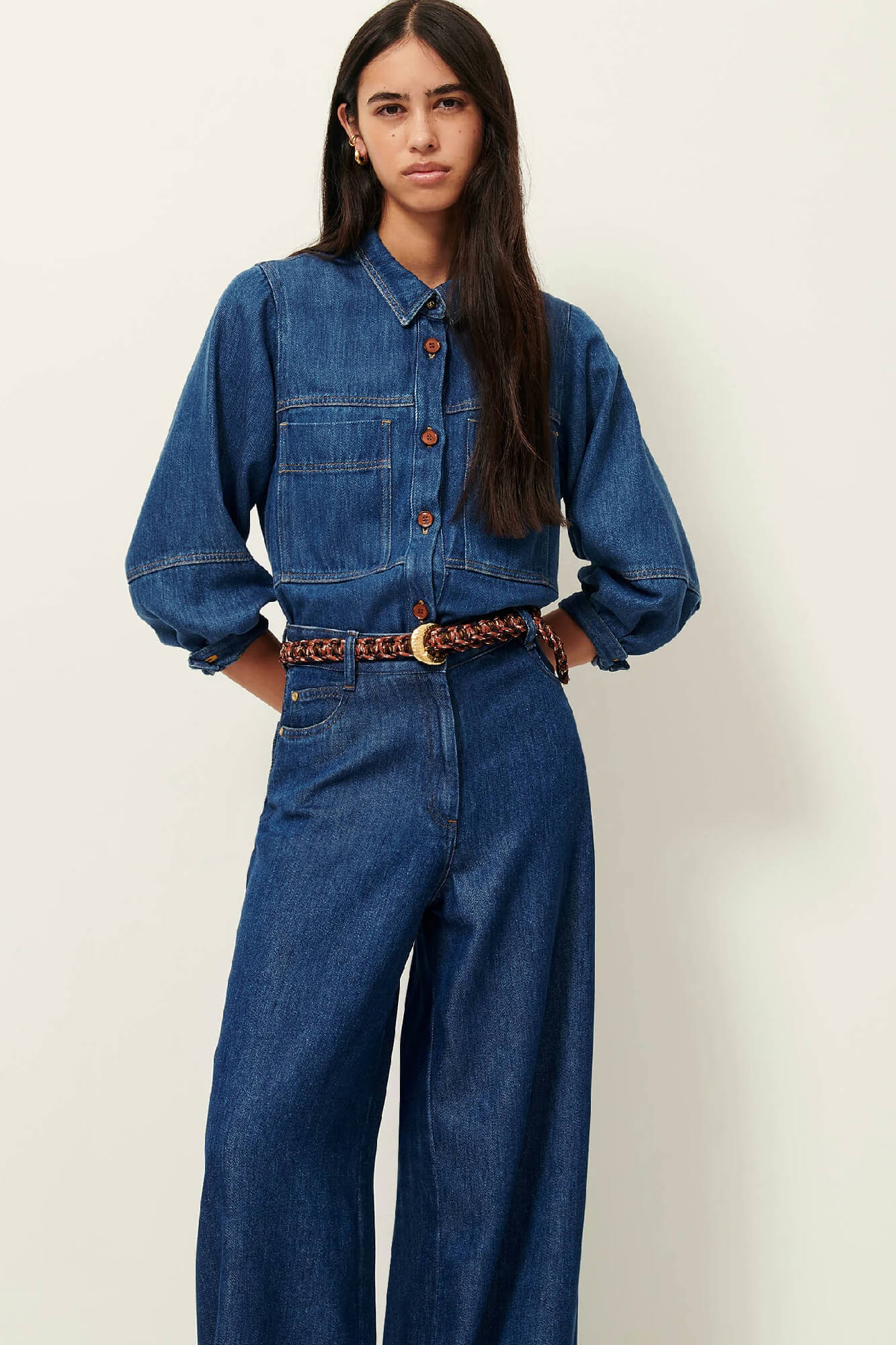 Leone Overshirt Denim Blue - Image 3