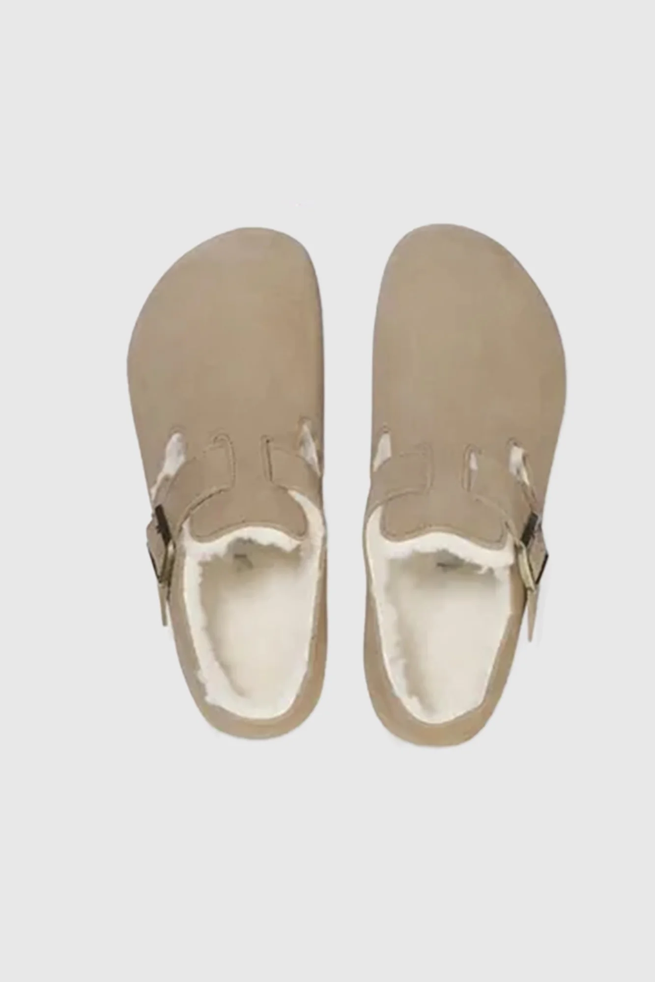 London Shearling Suede Taupe - Image 3