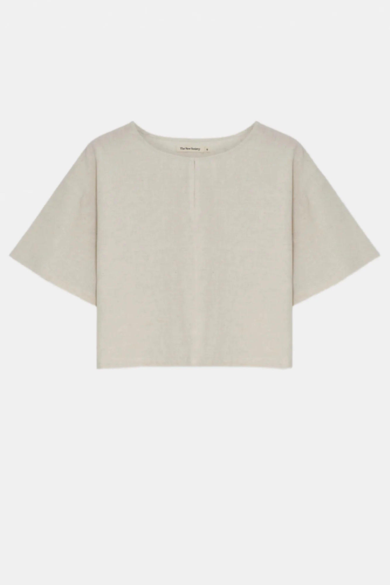Melissa Linen Blouse Sand - Image 5