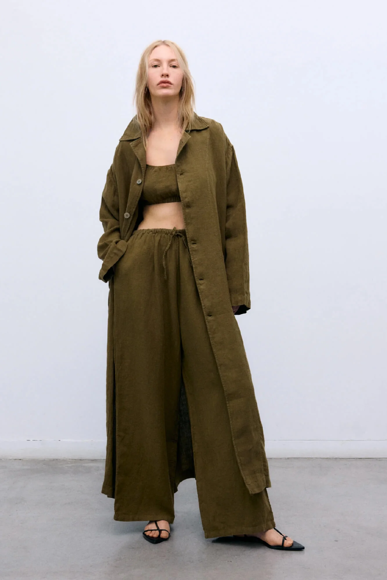 Melissa Linen Trench Coat - Image 2