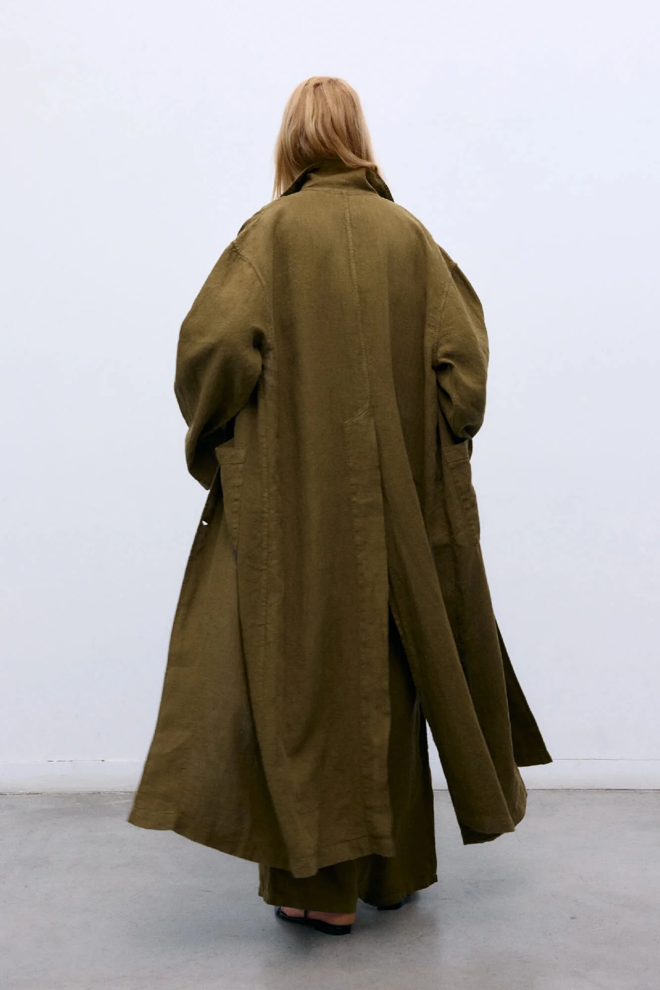 Melissa Linen Trench Coat - Image 3