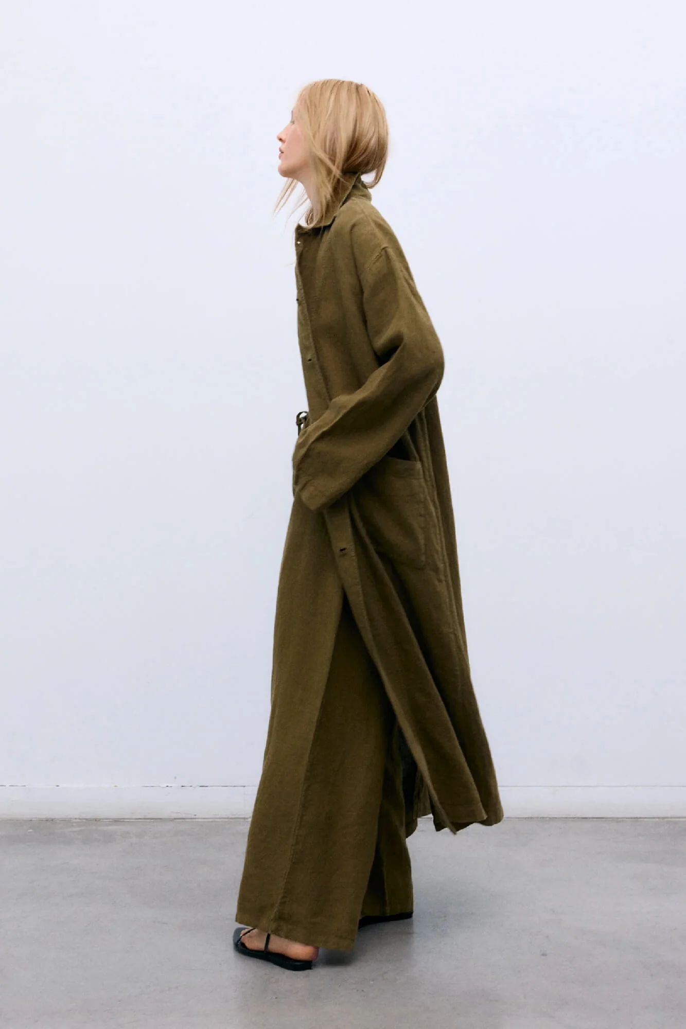 Melissa Linen Trench Coat - Image 4
