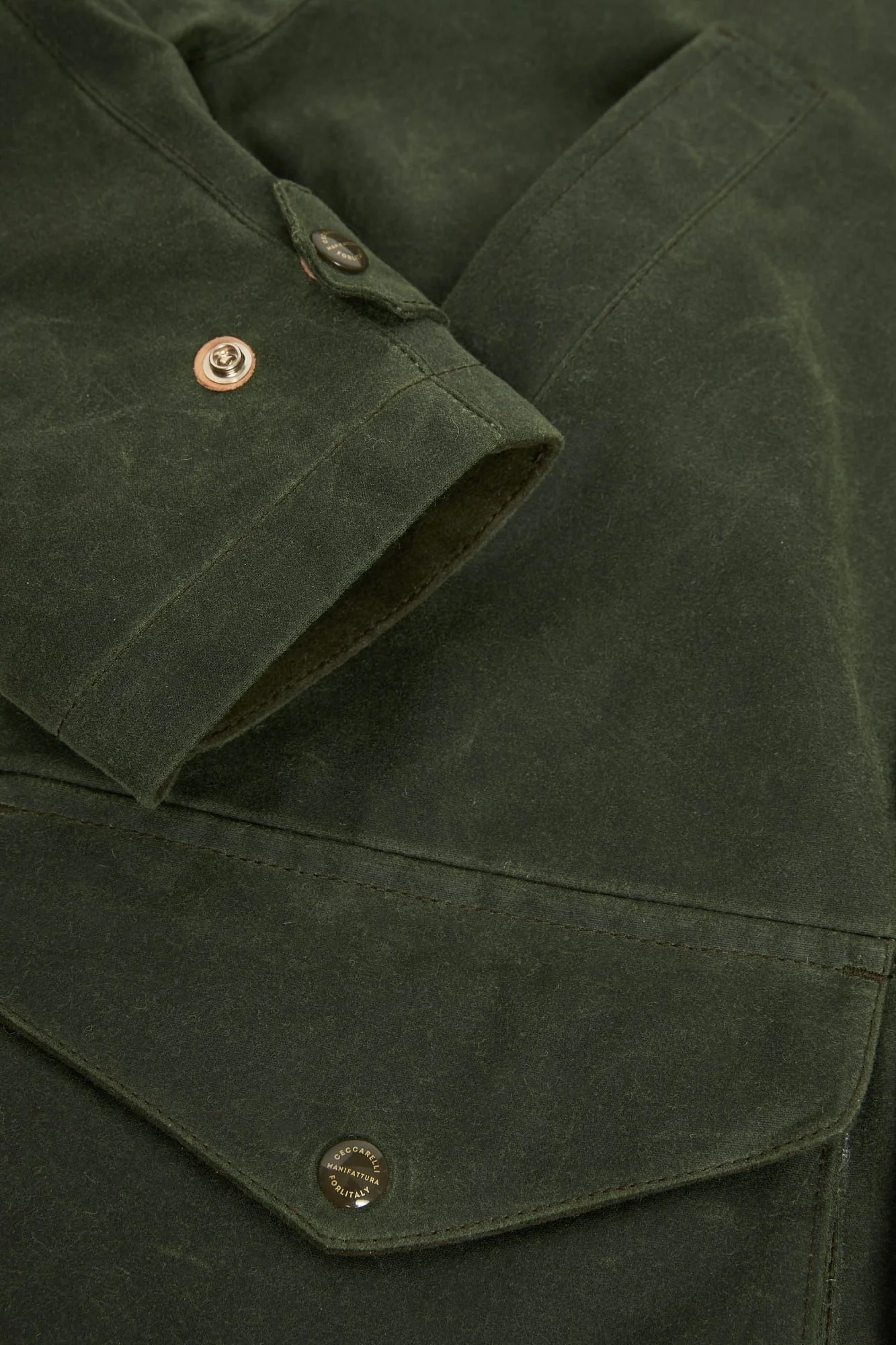 New Caban Waxed Jacket Dark Green - Image 3