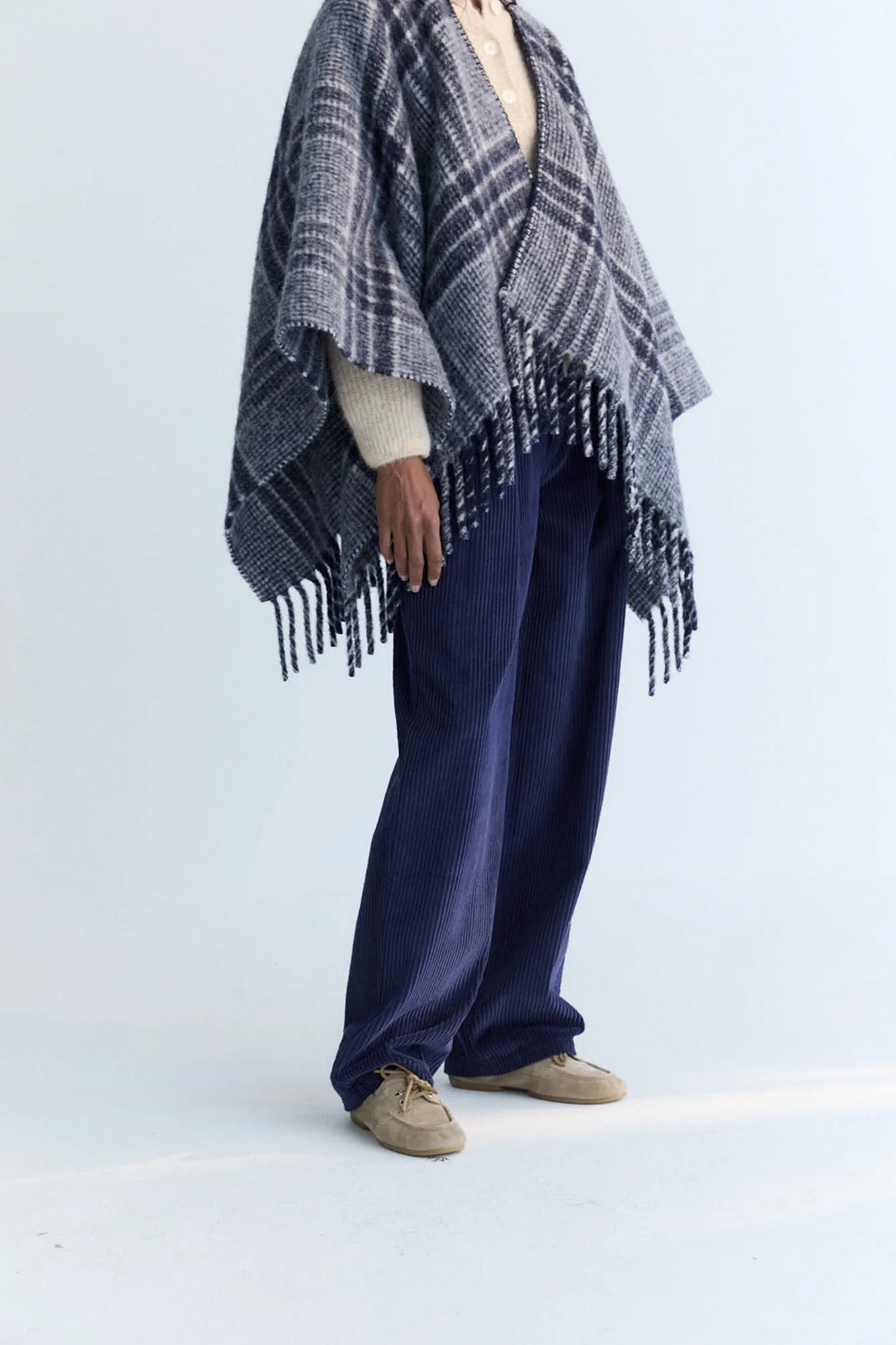 Nicol Corduroy Pants Navy - Image 3