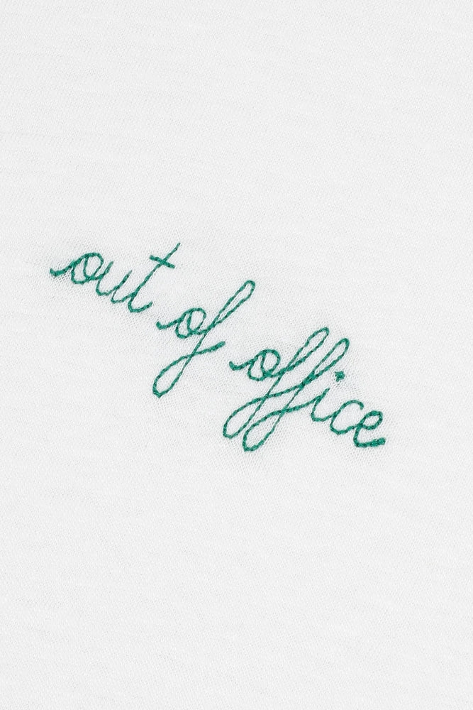 Out of Office Linen T-shirt Woman - Image 2