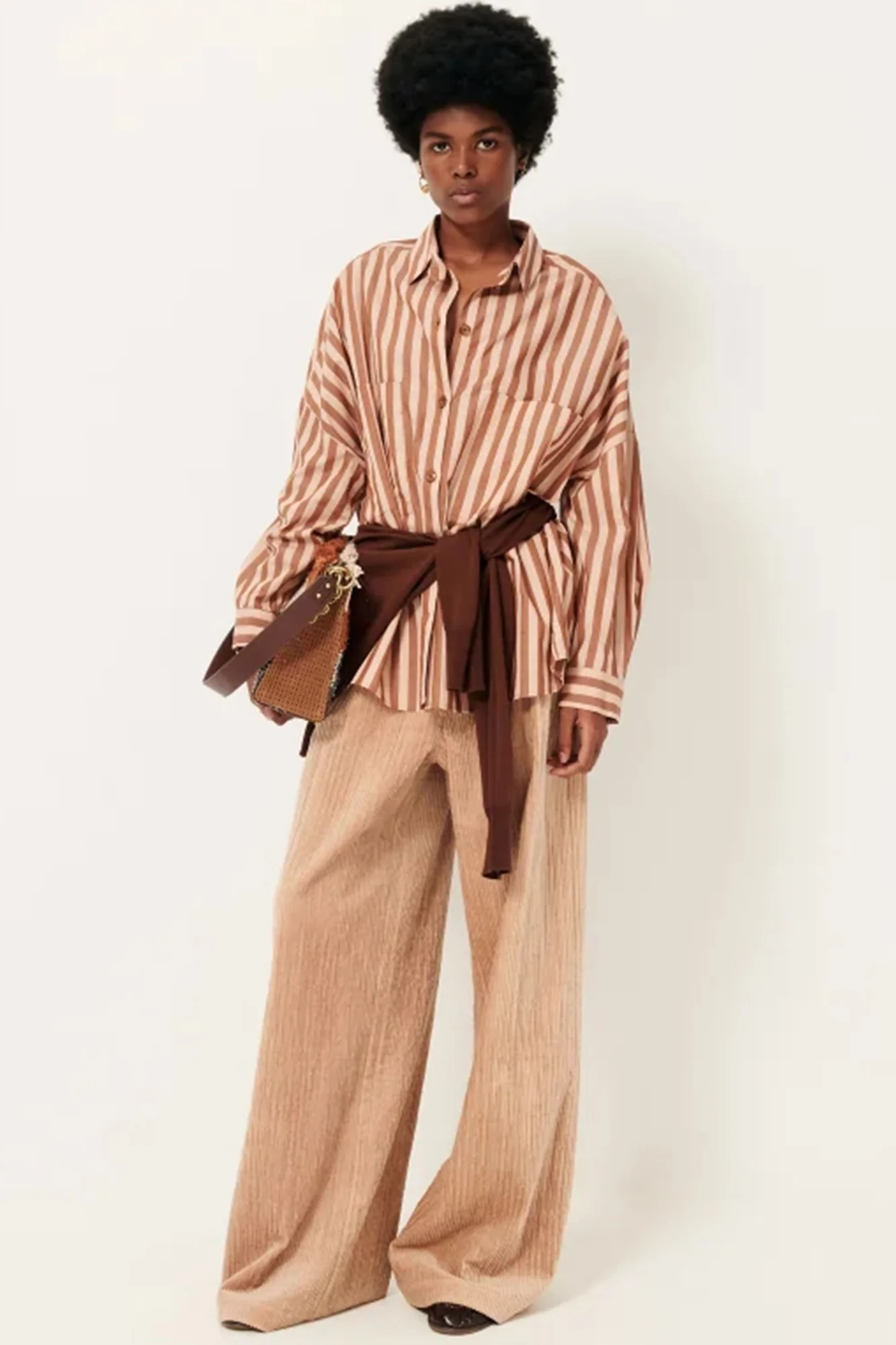 Paseo Corduroy Trousers Beige - Image 5