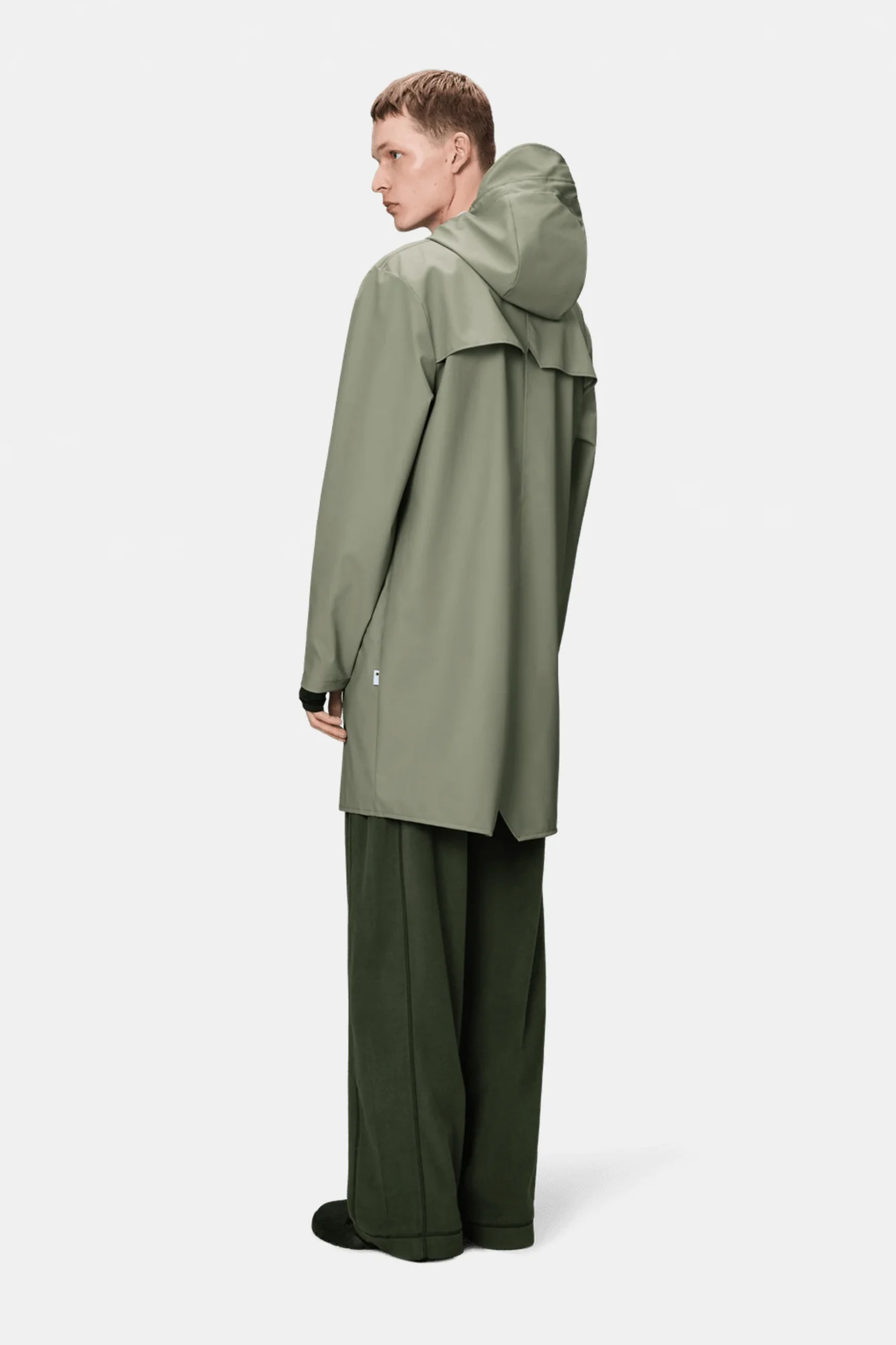 Rain Long Jacket Drift Green - Image 4