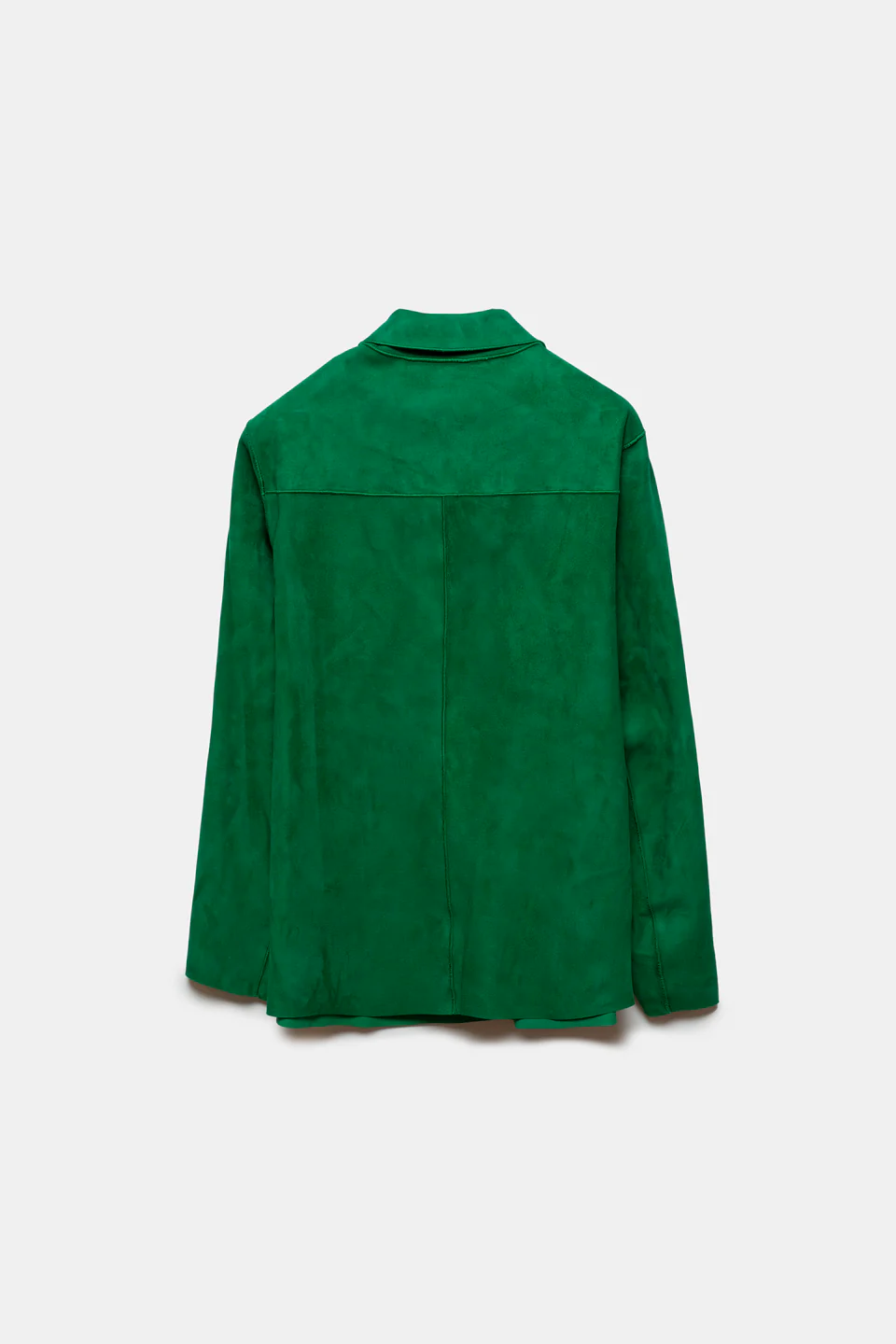Randa Leather Overshirt Green - Image 3