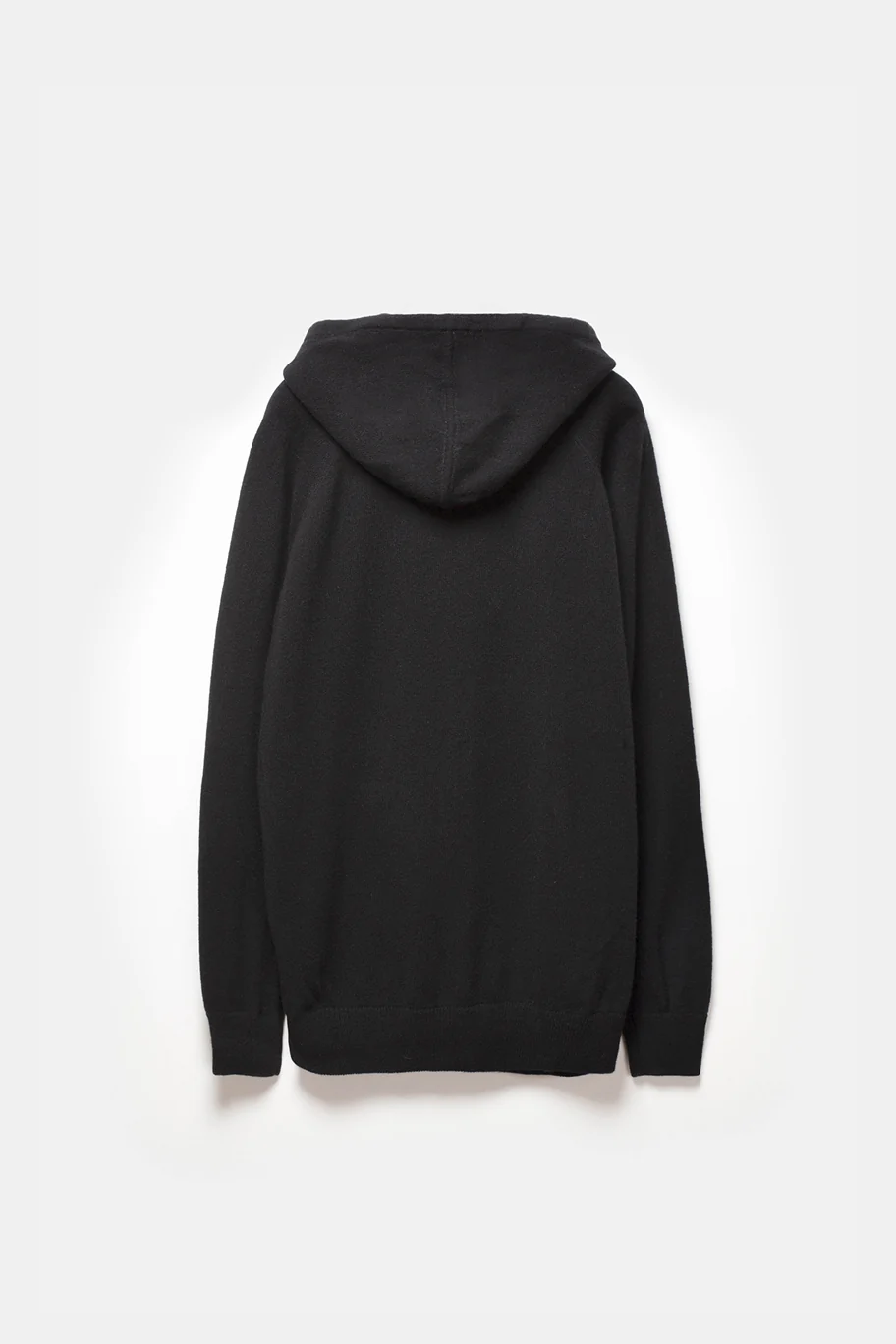 Rigel Knit Cashmere Zip Hoodie Black - Image 3