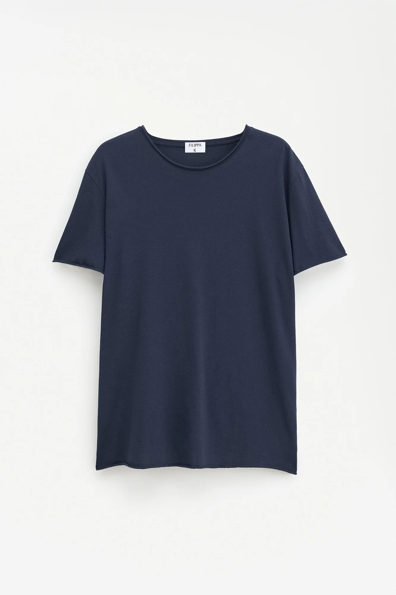 Roll Neck Tee Navy