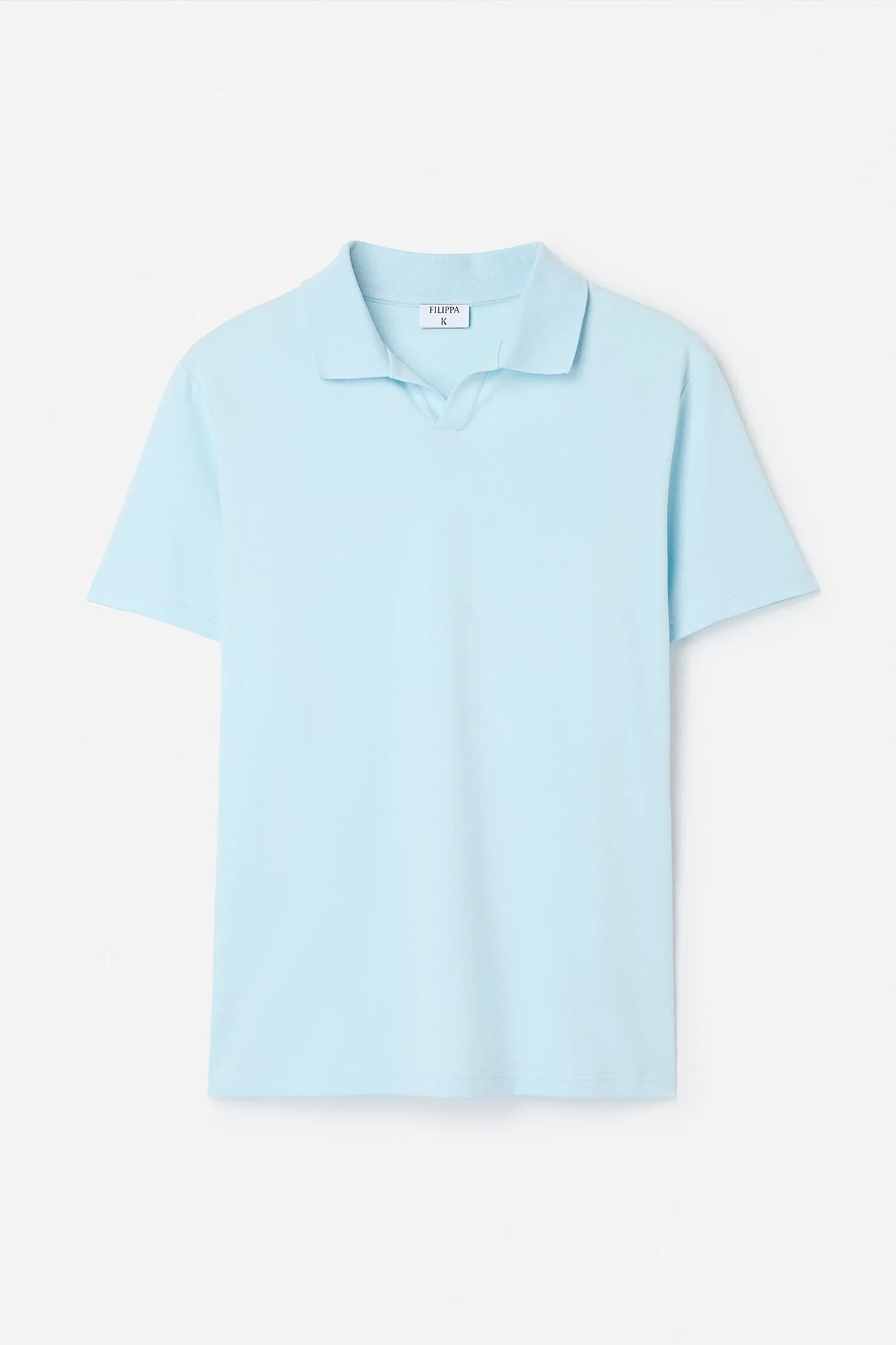 Stretch Cotton Polo Frost Blue