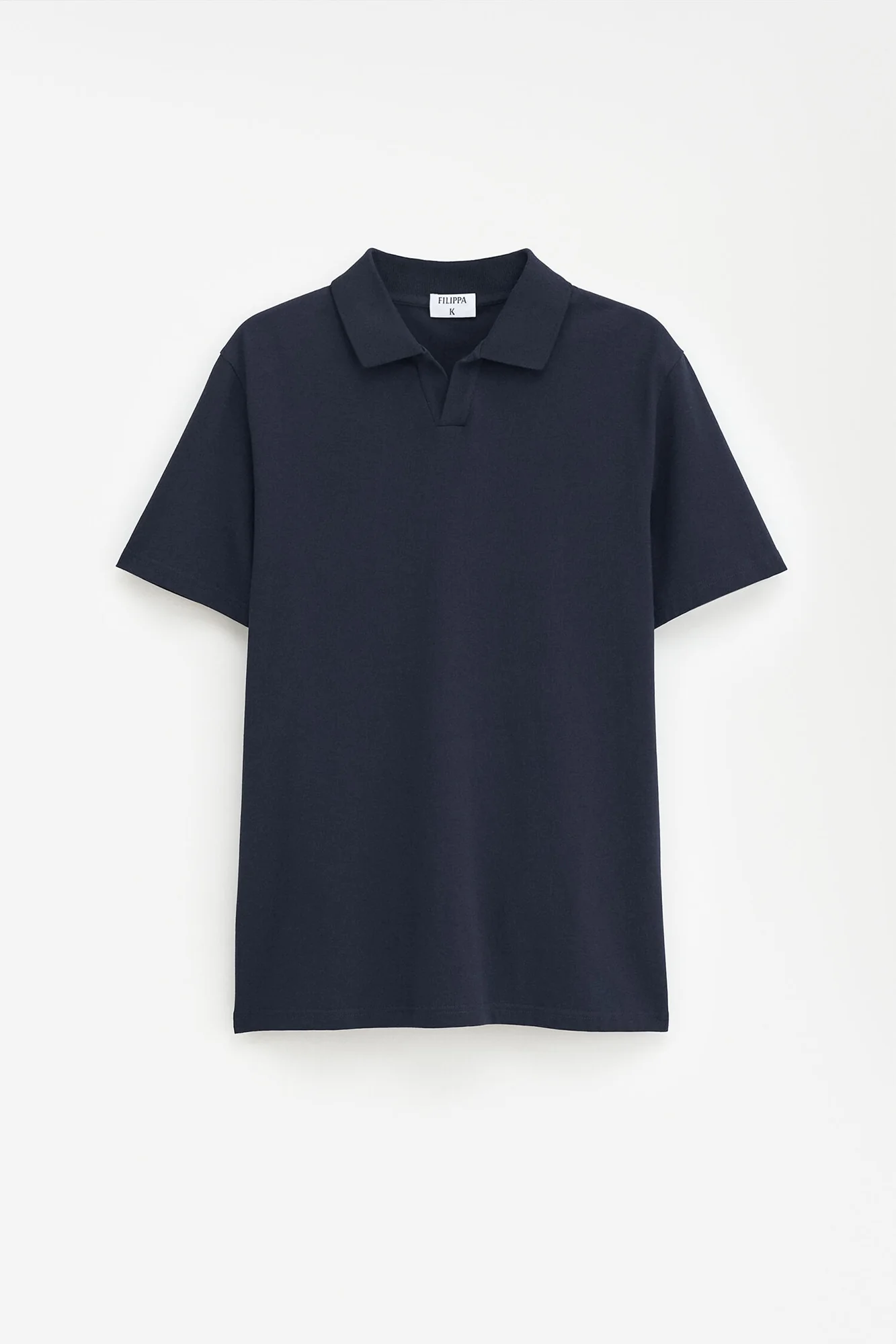 Stretch Cotton Polo Navy