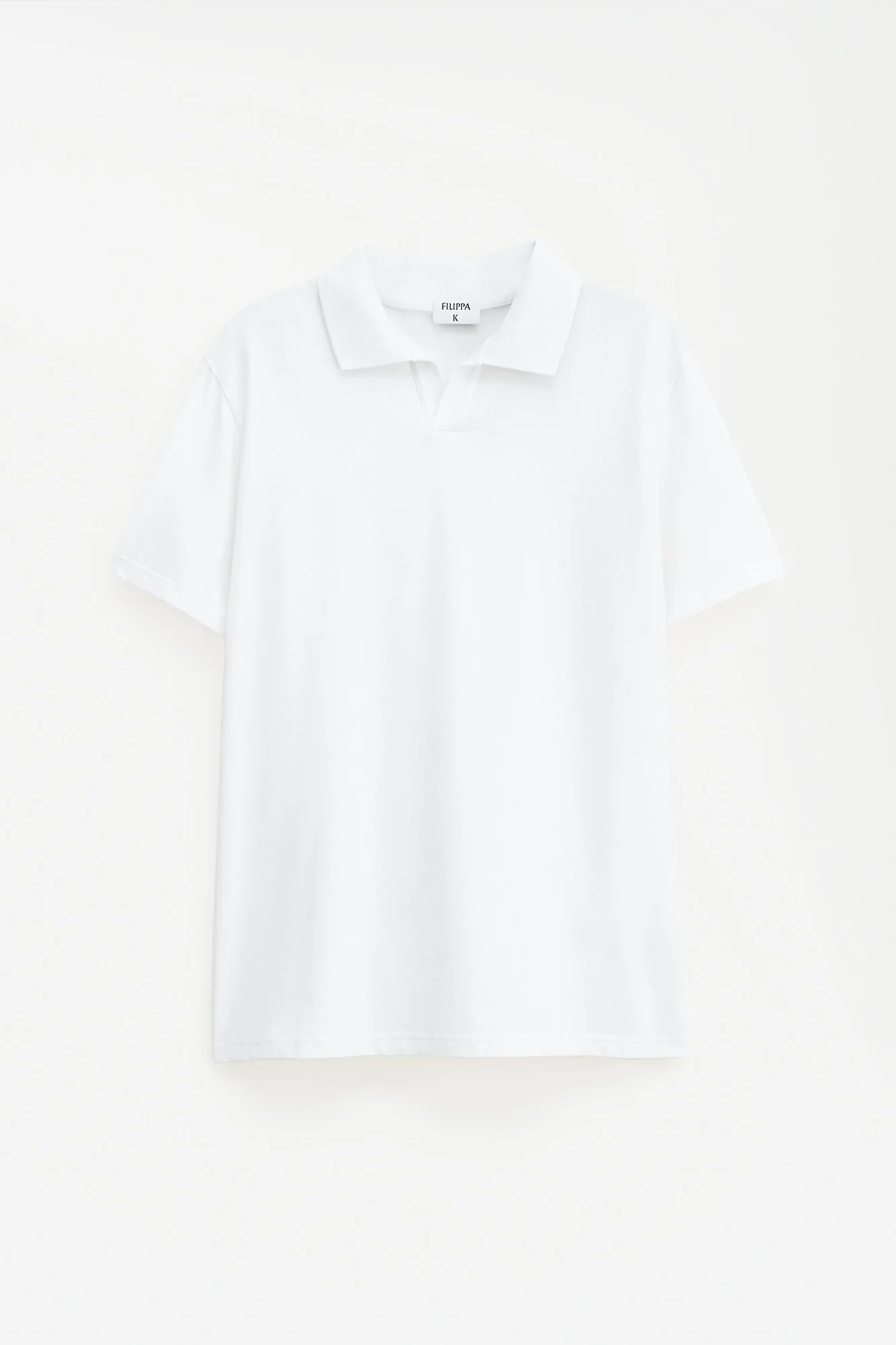 Stretch Cotton Polo White