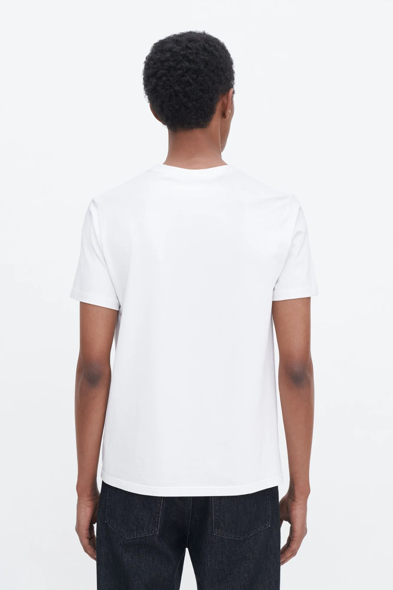 Stretch Cotton Tee White - Image 4