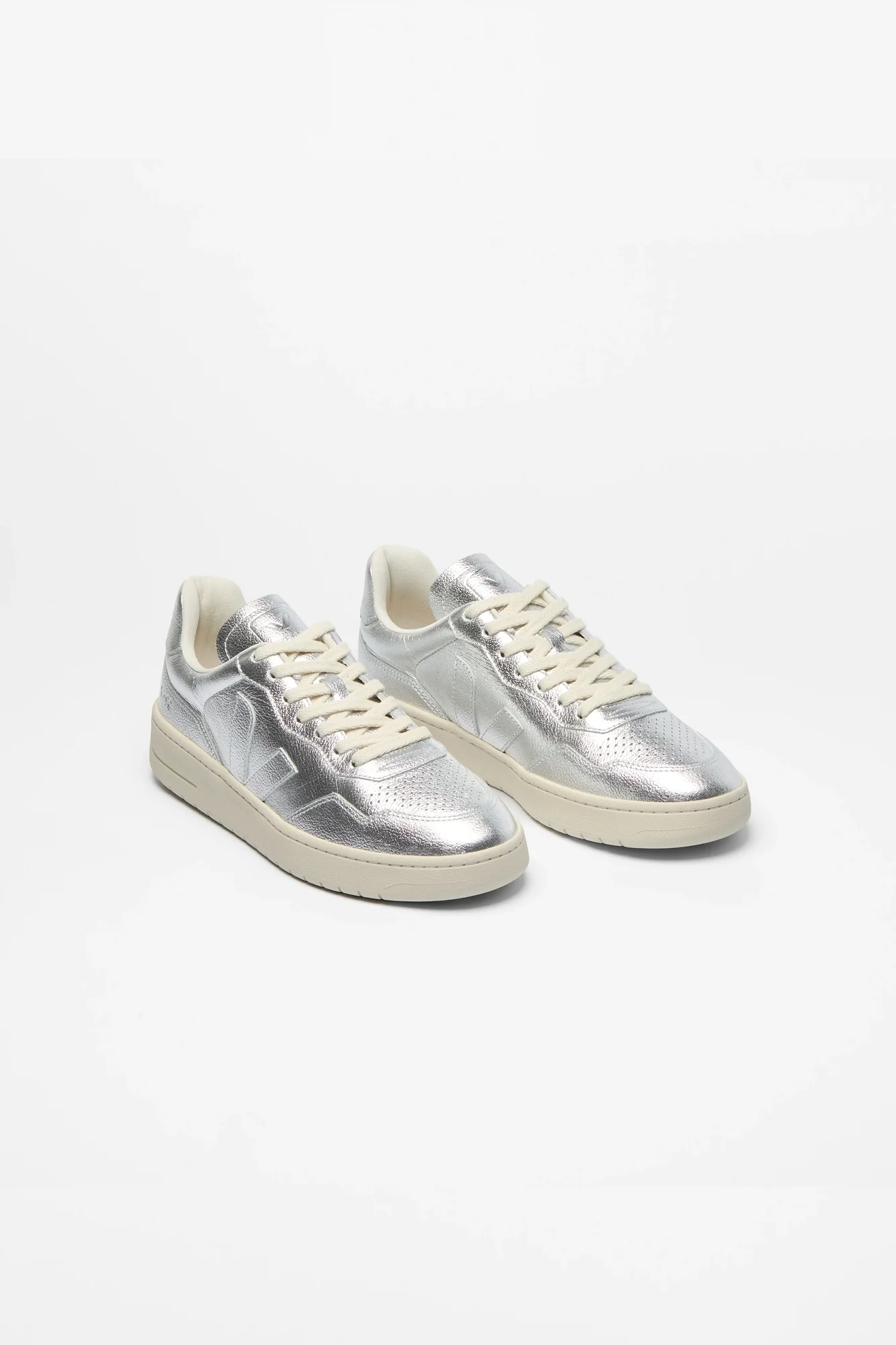 V-90 Leather Silver Woman - Image 2
