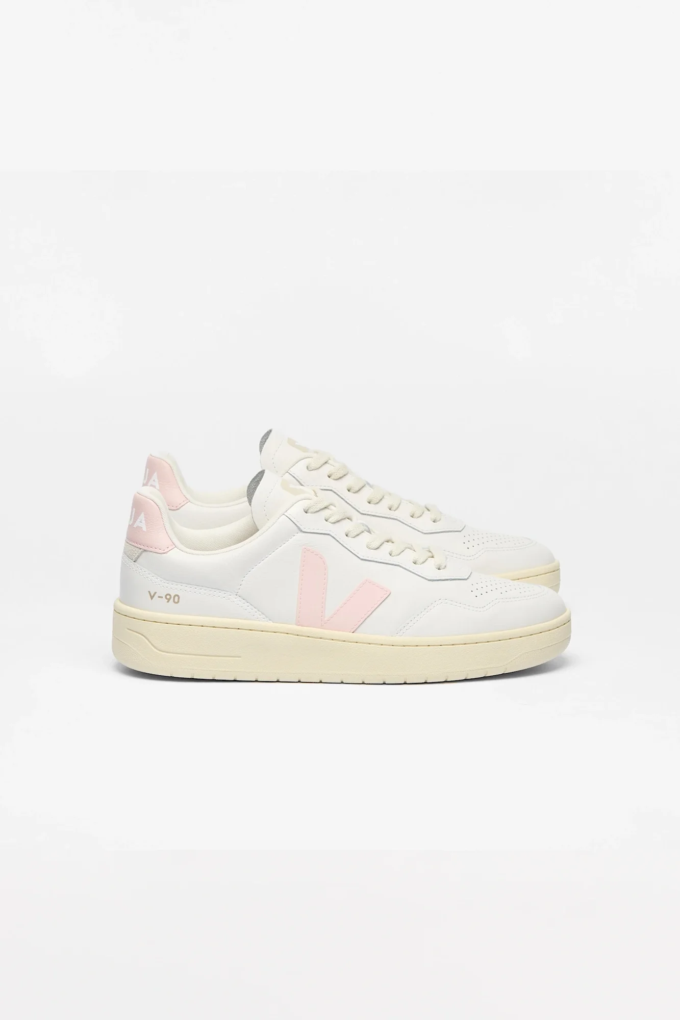 V-90 Leather White Petale Woman