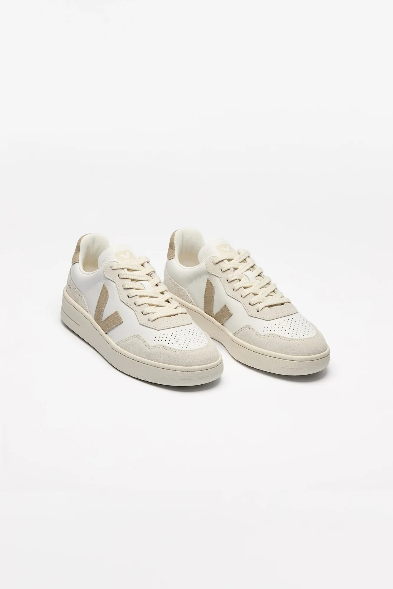 V-90 Leather White Taupe Man - Image 2