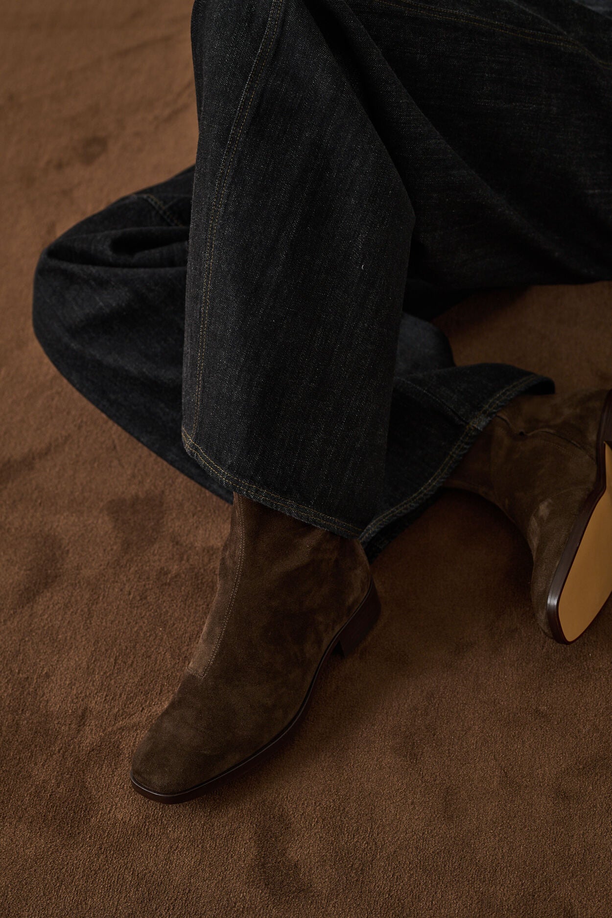 West Bottine Suede Brown - Image 4