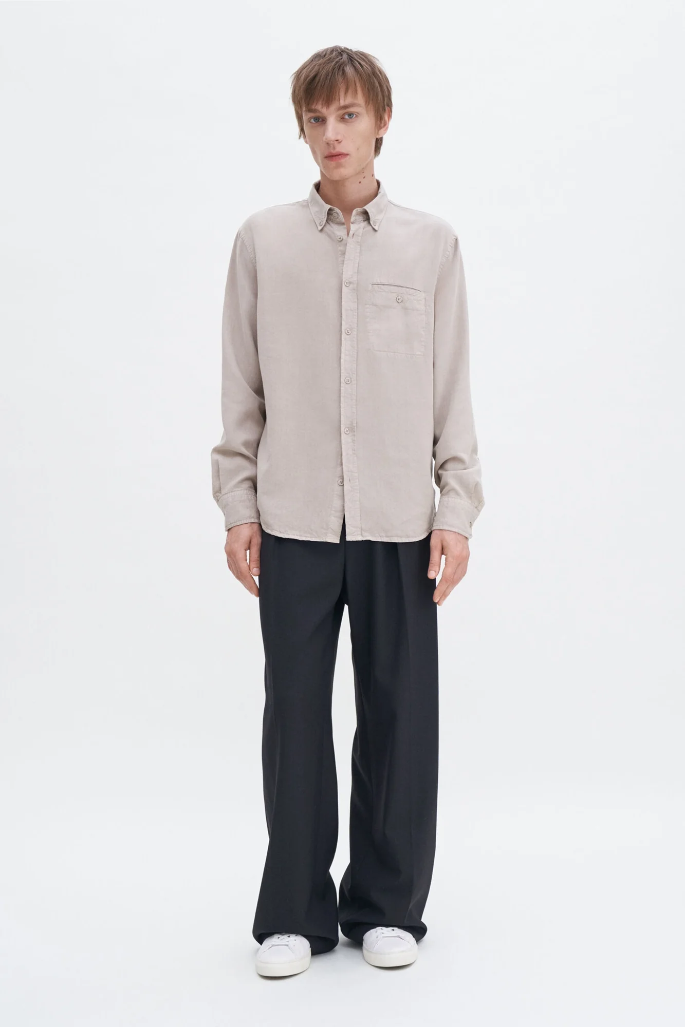 Zachary Shirt Beige - Image 3