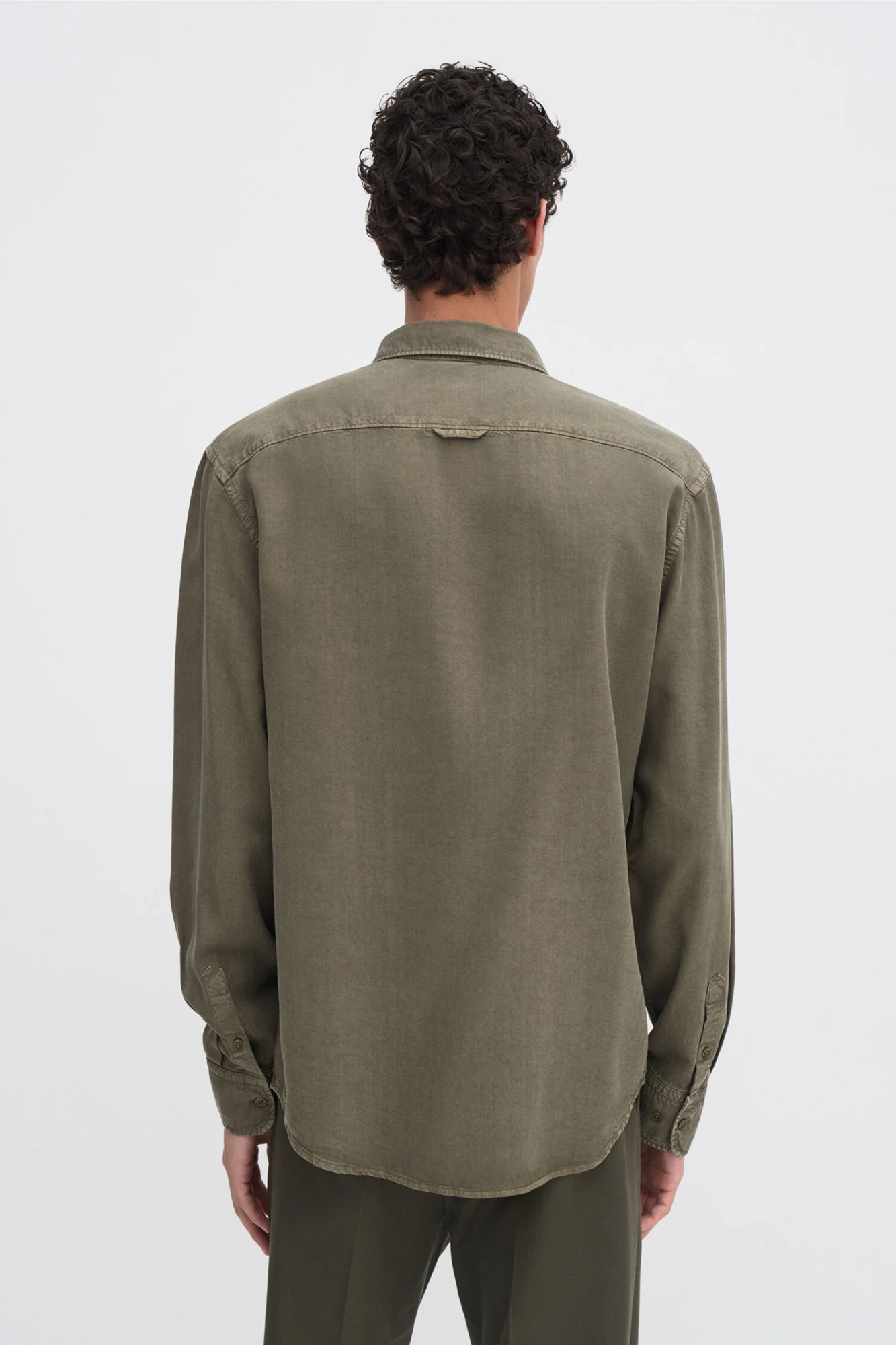 Zachary Shirt Dark Olive Green - Image 4