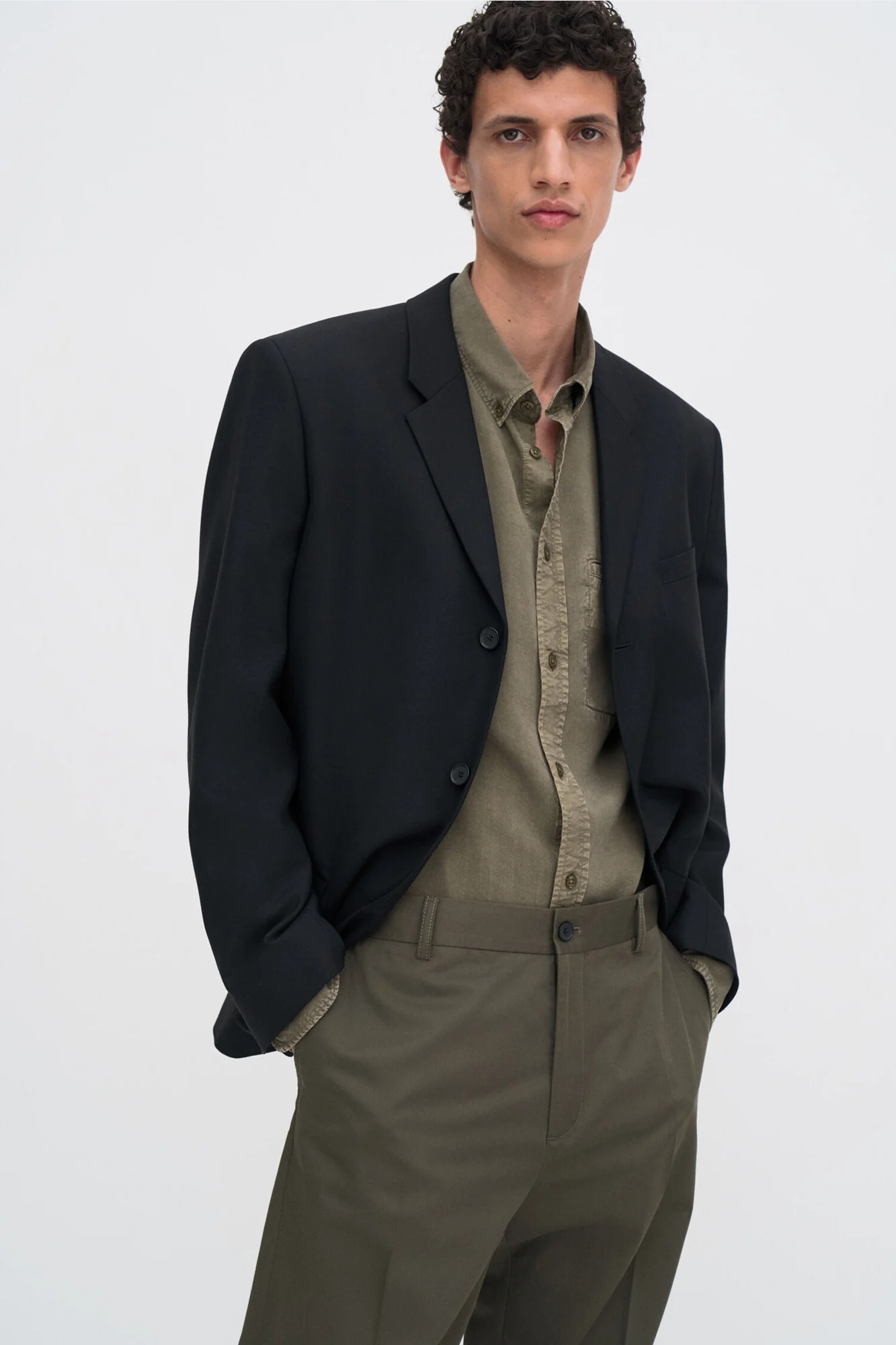 Zachary Shirt Dark Olive Green - Image 5