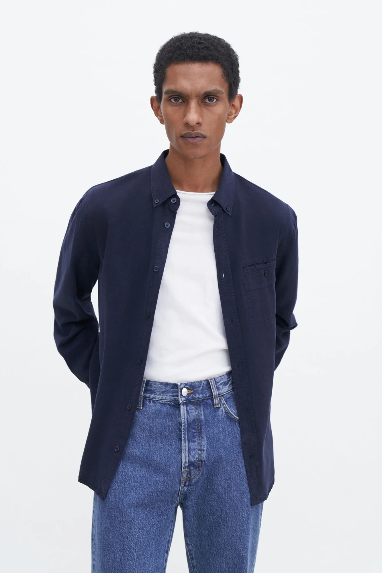 Zachary Shirt Navy - Image 4