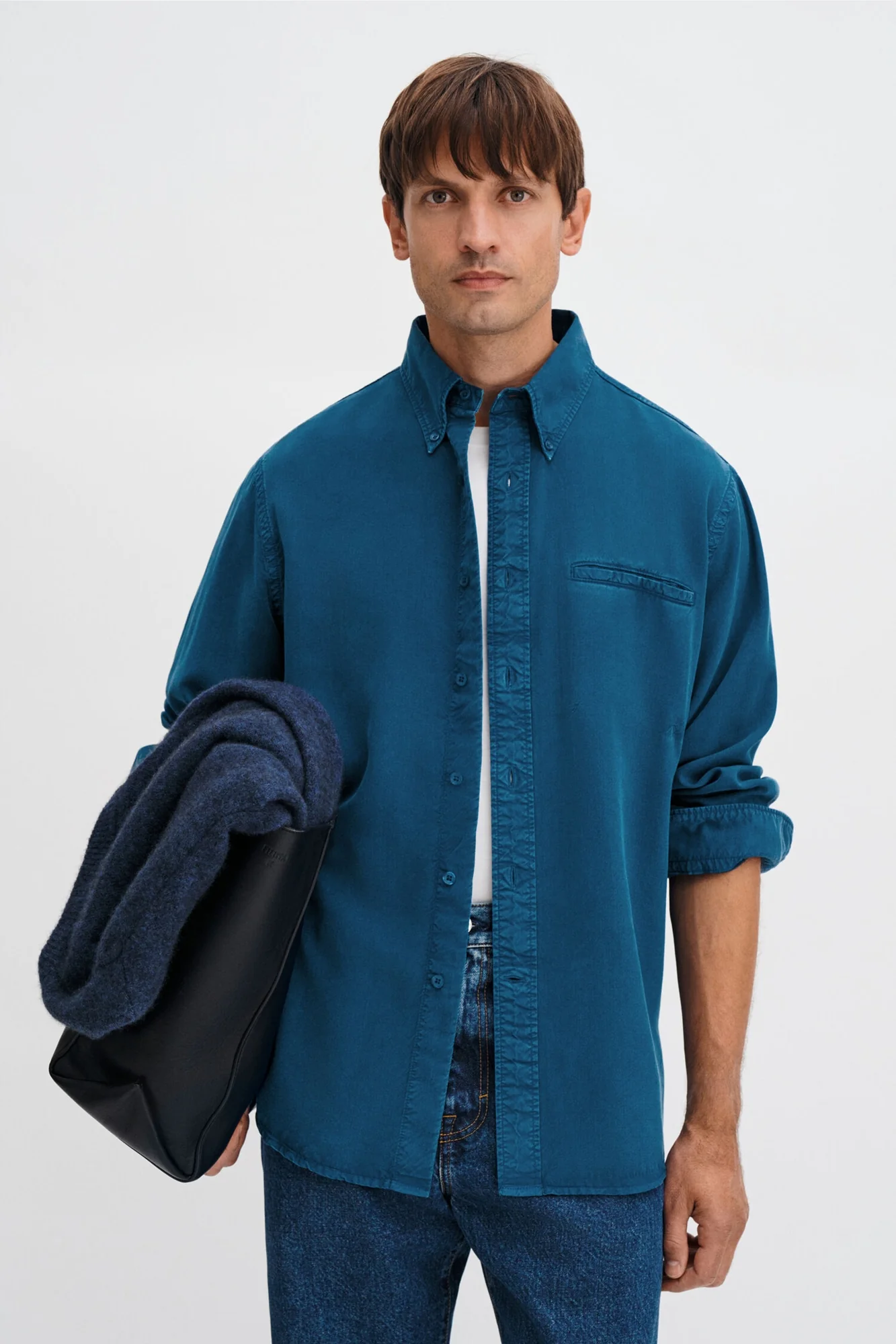 Zack Shirt Night Teal - Image 2