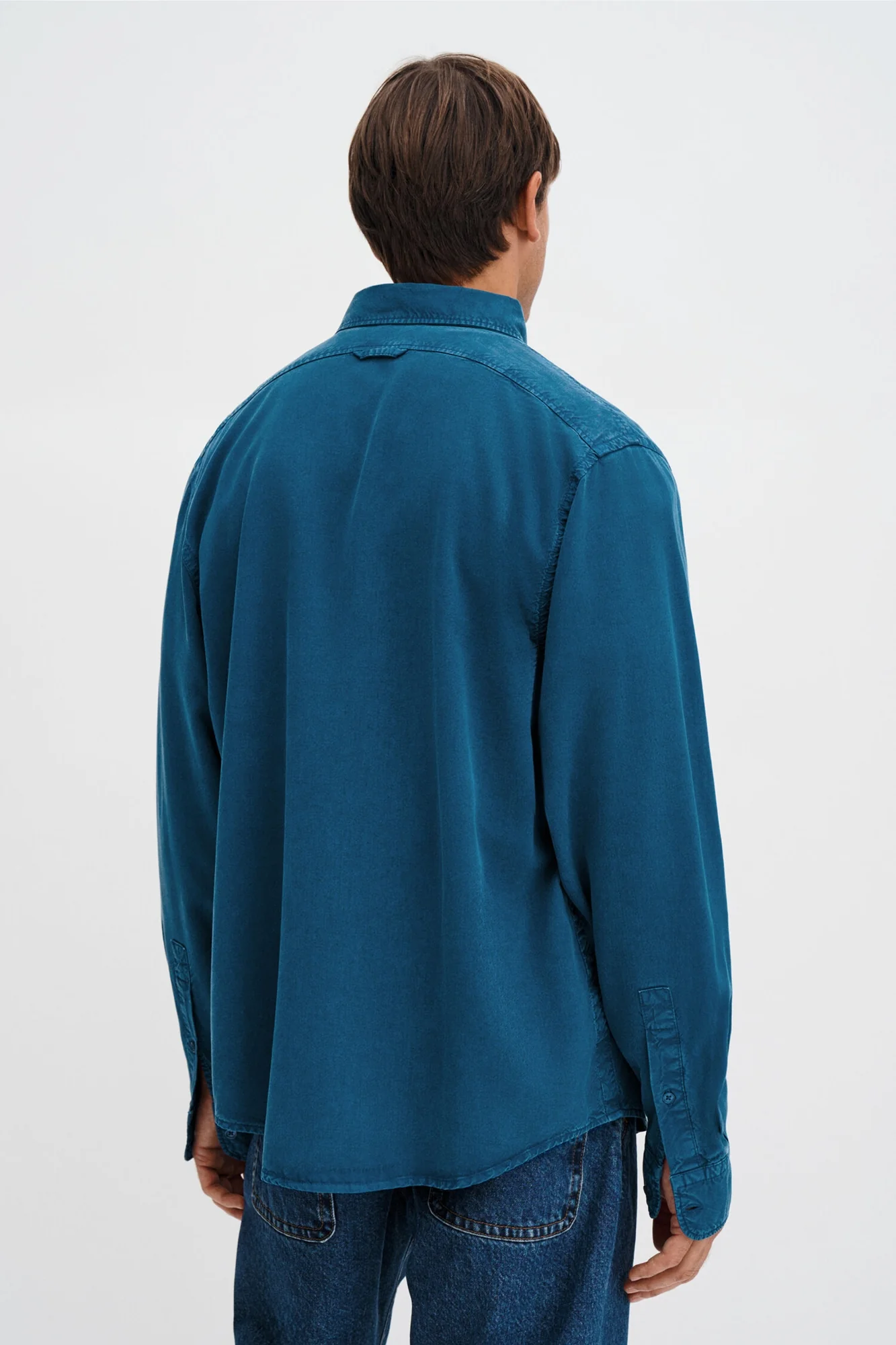 Zack Shirt Night Teal - Image 4