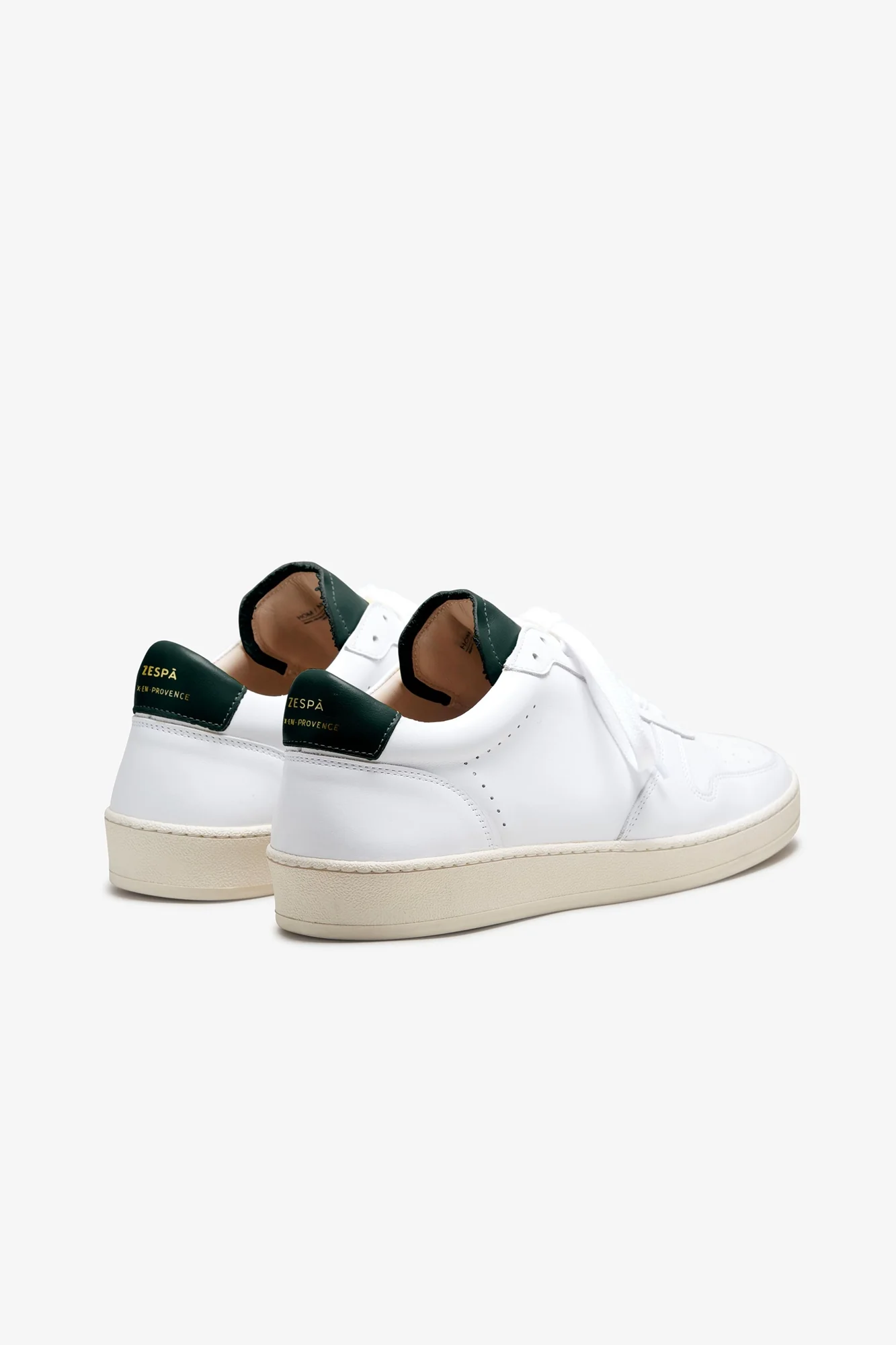 ZSP23 Apla Nappa White Dark Green - Image 4